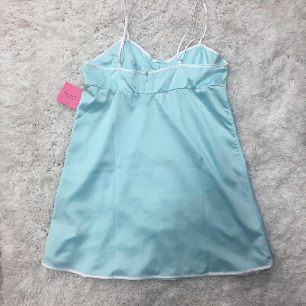 NWT Kate Spade bridal blue satin bow chemise - Picture 4 of 8